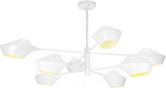 Akunadecor Weiße Lampe 8 Lichter Modell Peking