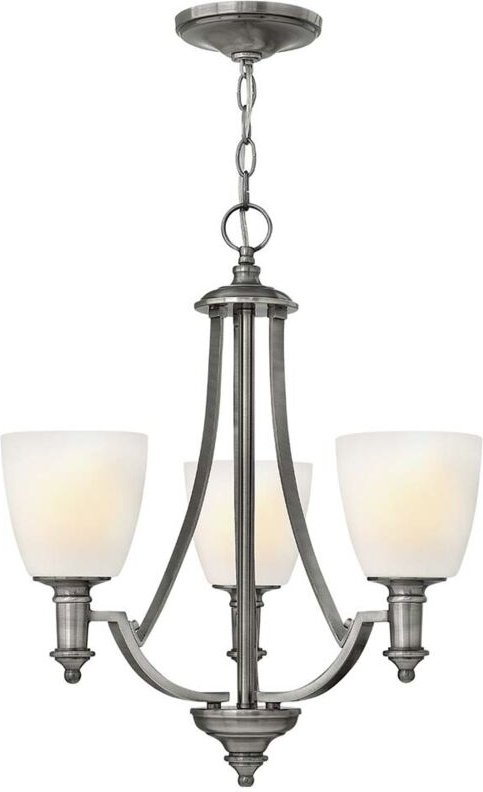 Elstead - Truman - Multi Arm Chandelier 3 Light Antik Nickel Finish, E27