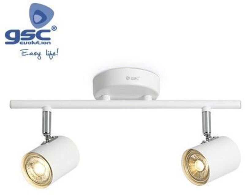 Deckenstrahler 2 lineare Elemente GU10 Weiß GSC 001905357
