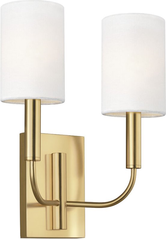 Thumbnail - Brianna 2 Licht Wandleuchte, Messing brüniert, E14 - Elstead