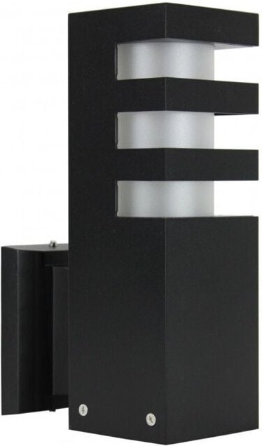 Aluminium-Außenwandleuchte 1xE27 schwarz IP54 SU-MA RADO RADO K BL