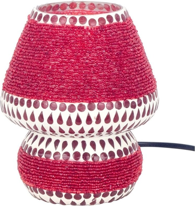 Thumbnail - Mosaiklampe Tischlampen Rot 18x14x14cm - Signes Grimalt