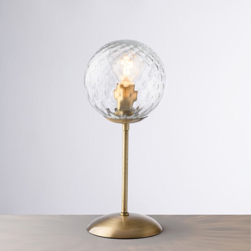 Bonetti Illumina - Demetra - Tischlampe aus gebürstetem bronziertem Eisen 1 Licht H.32 - Ø13 - BL279-LT-BRZ