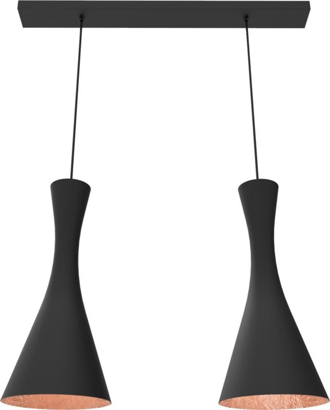 Jaqueline sospensione binario nero foglia