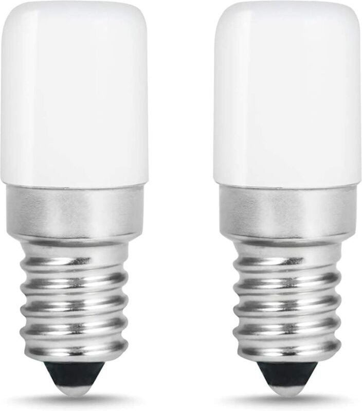 ZVD - E14 LED-Kühlschranklampe (2 w) – Warmweiß für Nähmaschine (2er-Pack)