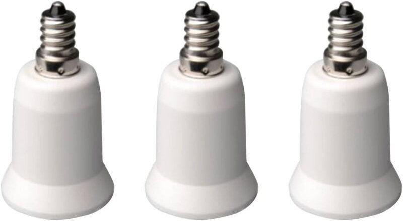 Stück E12 auf E27 Lampensockel-Konverter, Lampensockel-Adapter, Lampensockel-Konverter für LED-Halogen-Energiespar-Smart...