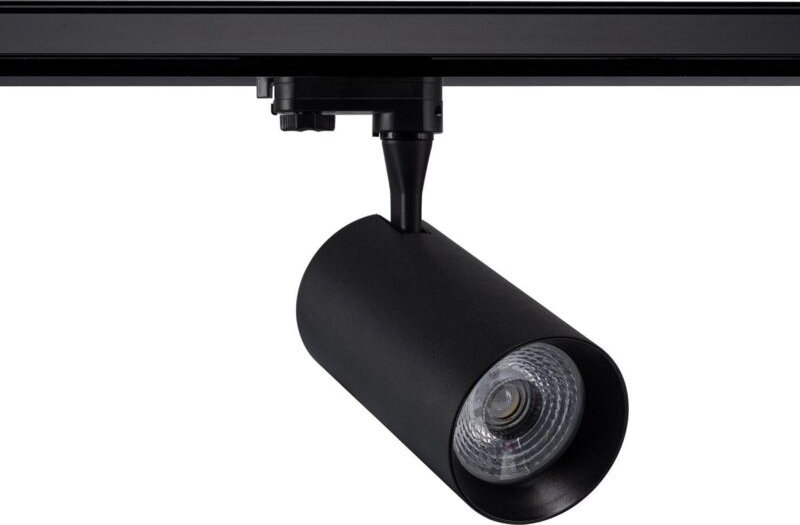 Efectoled - 3-Phasenstromschiene LED-Strahler 30W Vulcan Schwarz 4000K Neutralweiß