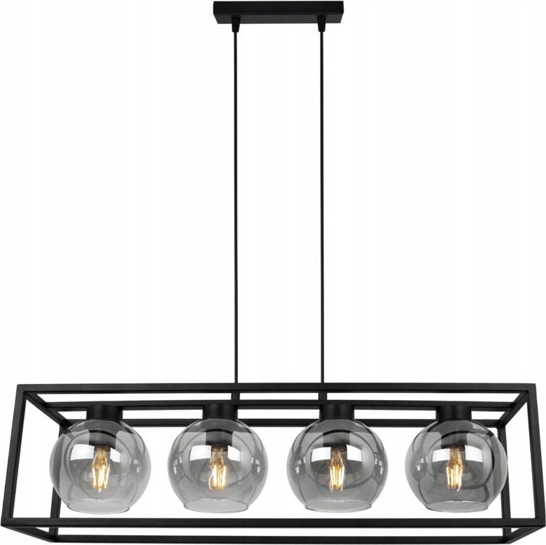 Hängelampe Käfig elegante Glaskugel