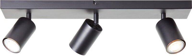 Thumbnail - Brilliant - Jello led Spotbalken 3-flammig – Deckenleuchte aus Metall in Schwarz matt mit schwenkbaren Köpfen, inkl. 3× ...