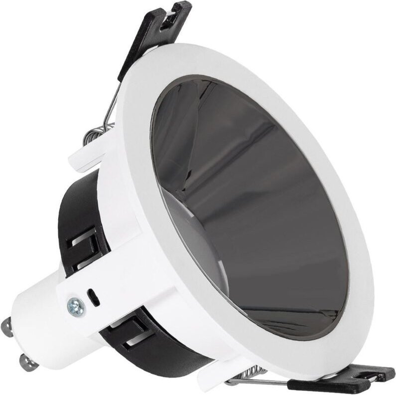 Efectoled - Downlight Einbaustrahler Konisch GU10 6W Schnitt ø 75mm pc Verzinkt No Flicker 3000K Gold Warmweiß