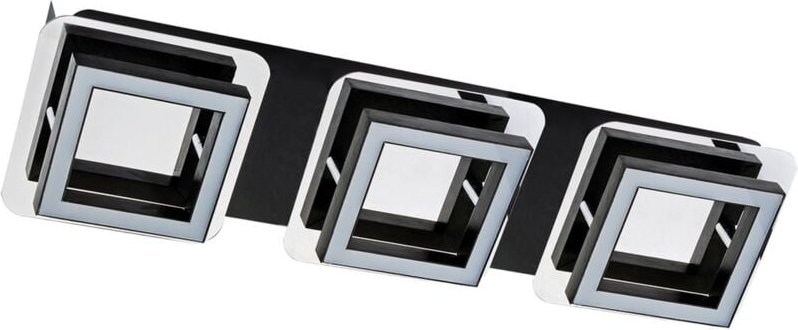 Licht-erlebnisse - Deckenlampe led Schwarz Chrom länglich 4200 k neutralweißes Licht 900 lm Deckenleuchte