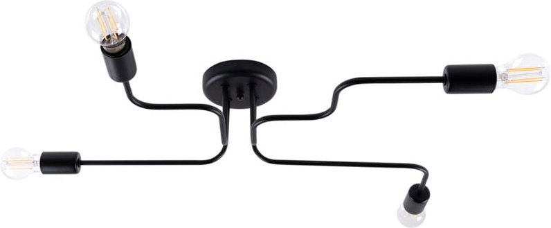 Deckenleuchte Vivid 4 E27 Schwarz Lumilo 14.449.46