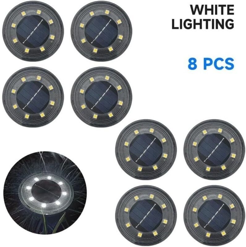 LED-Solarlicht für den Außenbereich, Bodenlichtsteuerung, Straßenlaterne, dekoratives Licht für Terrasse, Auffahrt, Rase...