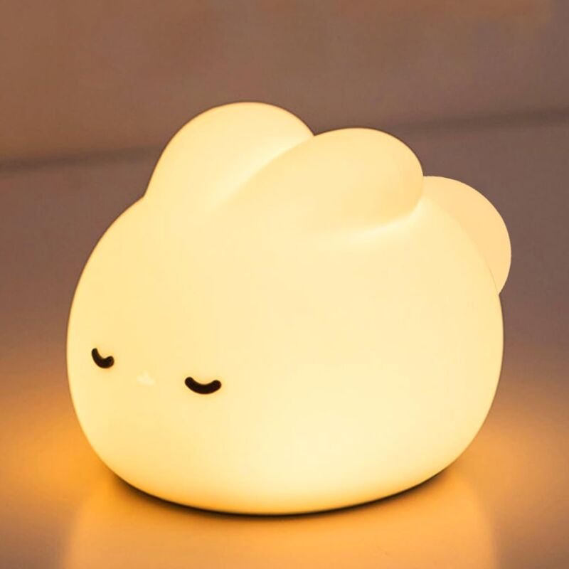 Kaninchen-Nachtlicht für Kinder, Baby-Nachtlicht, dimmbare Touch-LED-Lampe für Kinder, Kaninchen-LED-Nachtlicht für Kind...