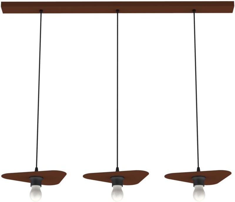 Cloud sospensione binario 3 luci monocolore opaco