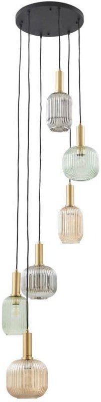 Thumbnail - Pendelleuchte 'Doroteo' aus Glas für Wohnzimmer & Esszimmer von Lindby