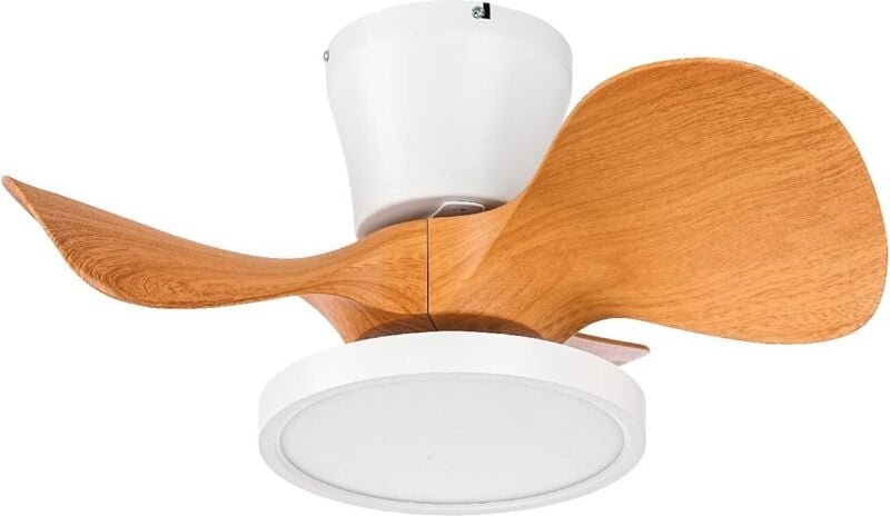 Leiser Deckenventilator mit LED-Licht, 22 Zoll (ca. 55,9 cm), großes Luftvolumen, Fernbedienung, geeignet für Küche, Sch...