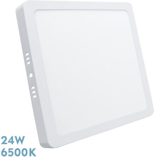 Fabrilamp - Quadratisches Anbaudownlight. Selenita 24w 6500k White 2160 Lm 2,8x28,5x28,5 Cm