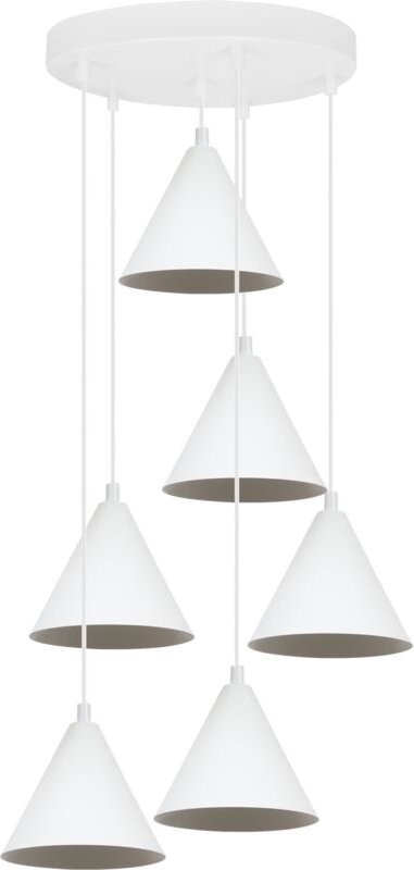 Soho Hängelampe Weiss 6platten 14cm E14