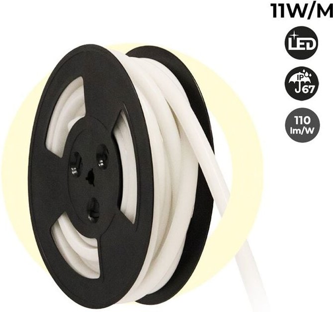 Flexibler LED-Neon-Schlauch 24V dc - 12x12 mm - 10 m -