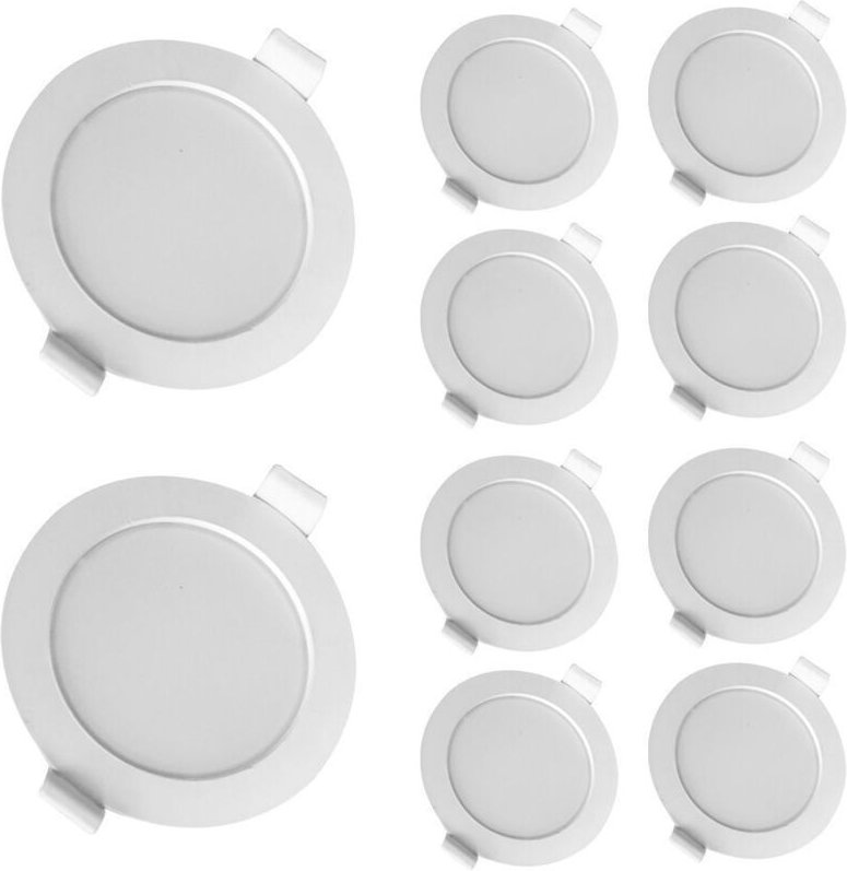 Set mit 10 Einbaustrahlern 6W Eq 50W naturweiß