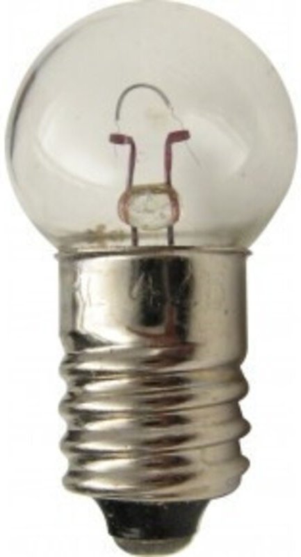 Glühbirne 4,8 V 2,4 W E10 weiß 0,5 A