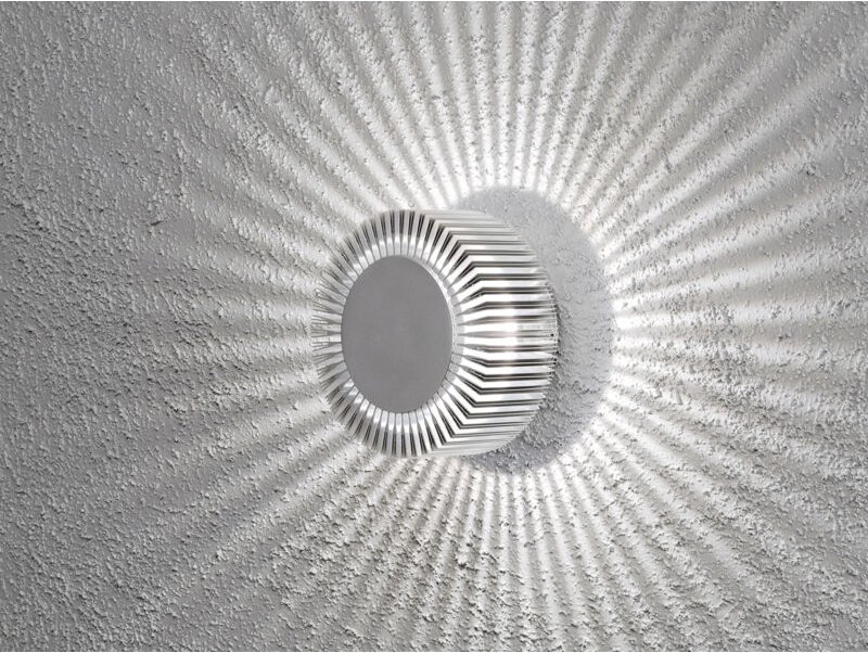 Wandleuchte MONZA für effektvolle Beleuchtung, 5W, IP54, massives Aluminium