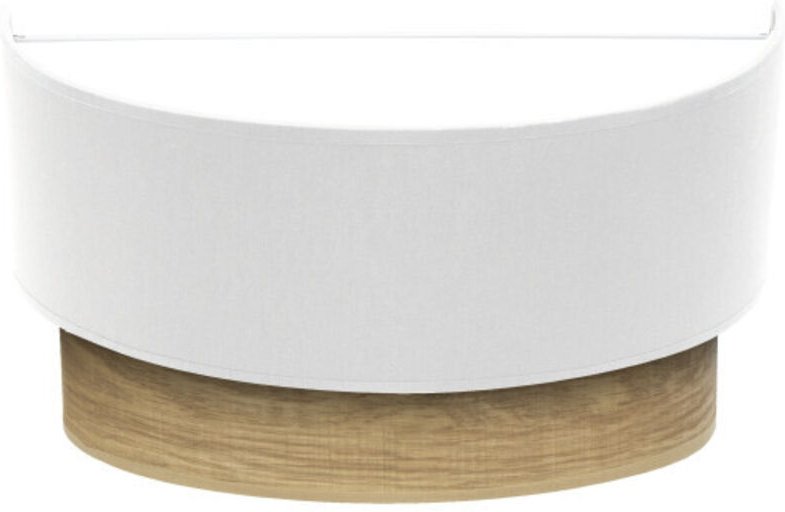 Thumbnail - Wandleuchte tania 1xe27 weiß/helles Holz 15x30x16 cm