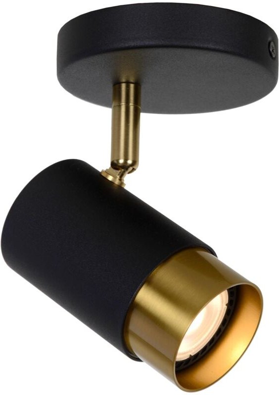 Floris - Deckenstrahler - ø 10 cm - 1xGU10 - Schwarz - Lucide