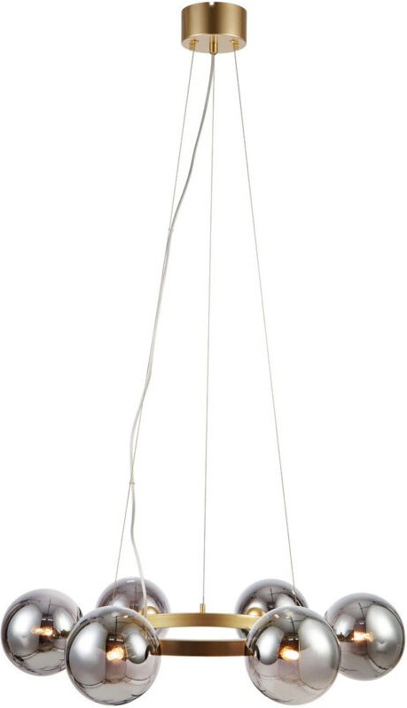 Markslojd CIRCLE Deckenpendel 6 Globe Light Gold, Smoke