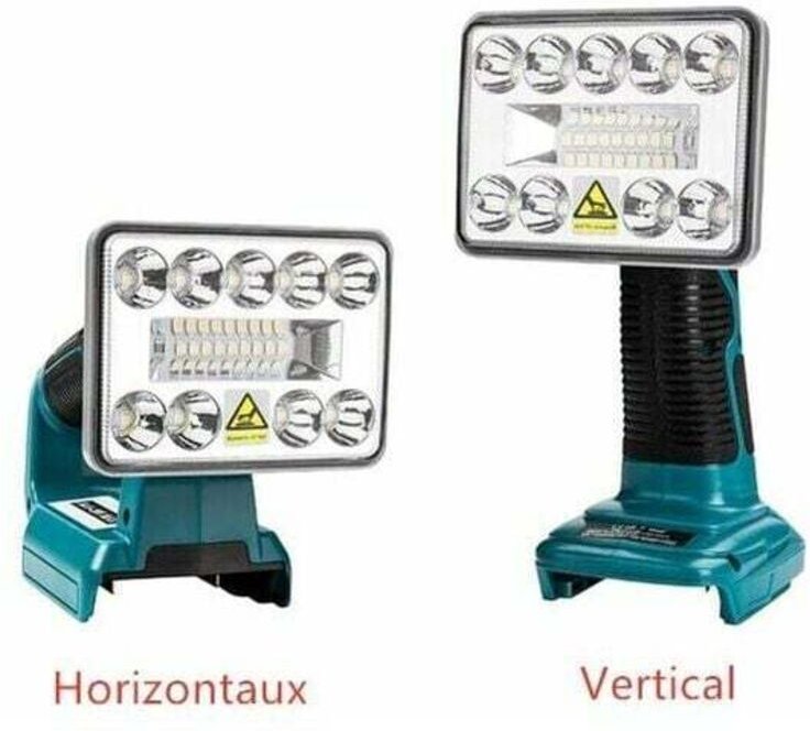 Tigrezy - Outdoor-Taschenlampe mit usb für Makita-Akku – 7,6 cm vertikal