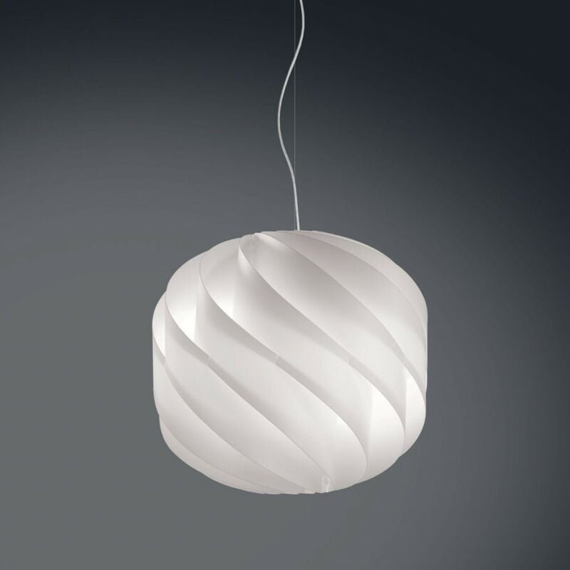 Aufhängung 3 Lichter Weiß aus verchromtem Metall Cm. 72 x 70 Std