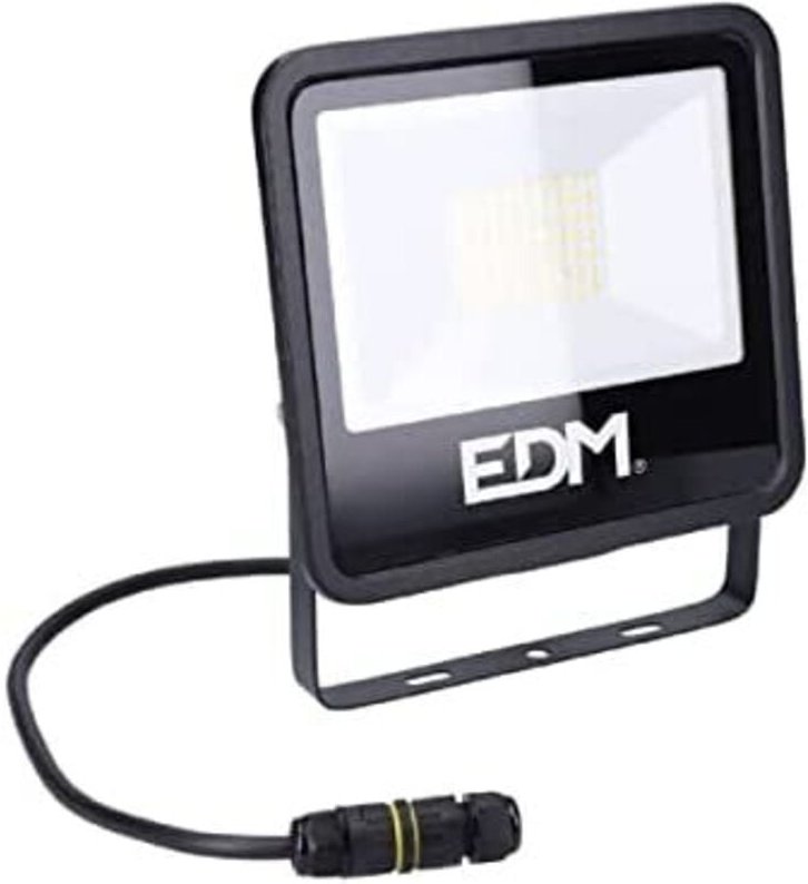 EDM - Led-Flutlicht 50w 4000lm 4000k Tageslicht schwarz Serie