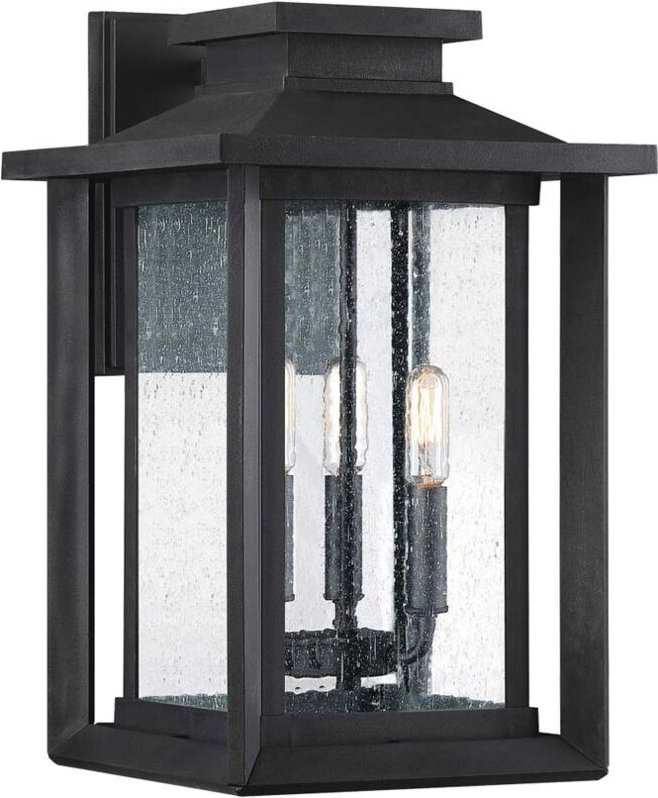 Quoizel - Elstead Wakefield Außenwandlaterne Erde Schwarz, IP44