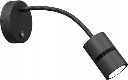 Frei. Verstellbare Wandleuchte mit flexiblem Arm Gu10 schwarz über dem Bett zum Lesen