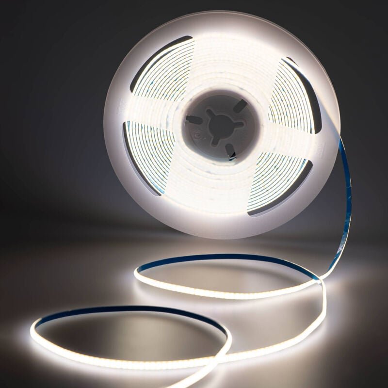 Monochrome LED COB-Streifen - 24V DC - 8W/m - 3mm - 400 LED/m -