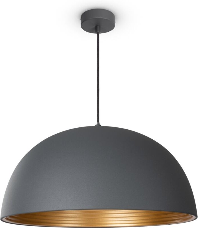 Pendelleuchte Esszimmer Hängelampe Küchenlampe Esstischlampe Industriell Modern Pendelleuchte - Anthrazit, Gold (Ø40,5 c...