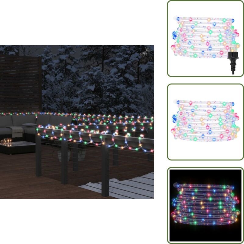 Festdekoration - vidaXL Lichtschlauch 1200 LEDs Mehrfarbig 50 m PVC - Weihnachtsdekoration