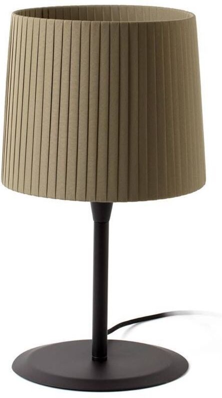 Samba Tischlampe schwarz/Polyesterseide grün 64311-40