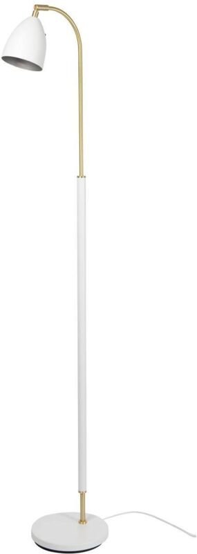 DELUXE Stehleuchte aus Metall und Weiß / Messing Durchmesser 9,8 cm