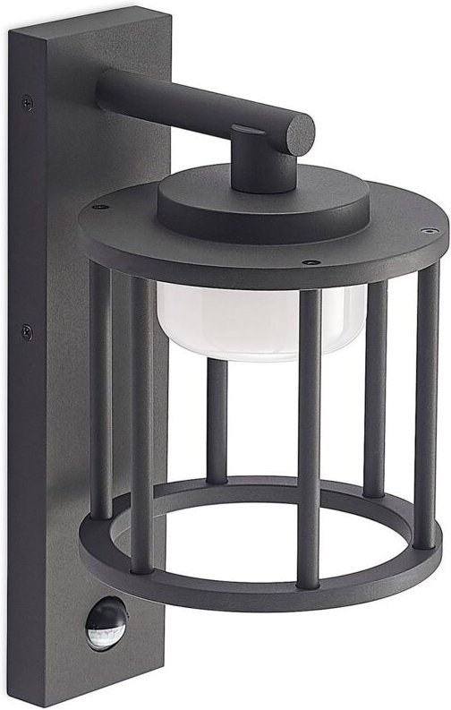 Thumbnail - Lucande - Wandleuchte außen 'Berenike' aus Aluminium mit Bewegungsmelder von