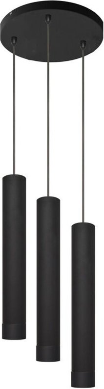 Tuba Cluster Pendelleuchte Schwarz 30cm - Helam