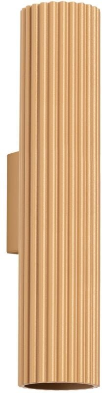 Amber 2 Gu10 Goldene Wandlampe Alu Lumilo 15.747.58