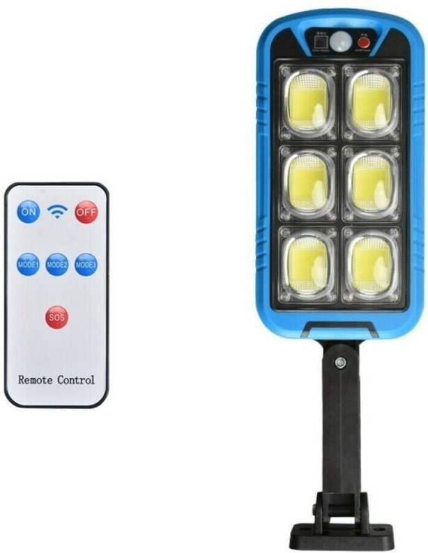 Trade Shop Traesio - Trade Shop - leuchtturm strassenlampe photovoltaik solar panel sensor 150 led cob TA140 -