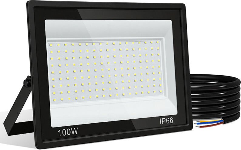 TolleTour LED-Fluter, LED-Strahler, IP66 Außenstrahler, 120° Abstrahlwinkel, 100W 5 Stück, Arbeitsleuchte Kaltweiß 6000K
