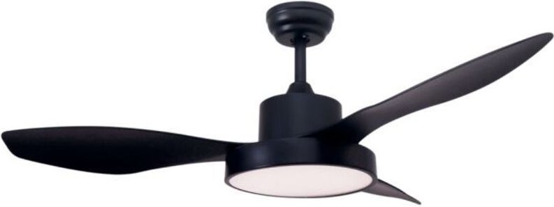 Biula Deckenventilator mit einstellbarem CCT-Licht und Ø122 DC-Steuerung Schwarz