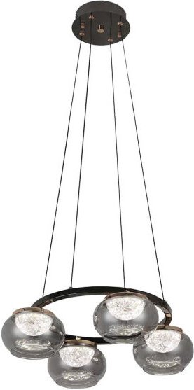 Pendelleuchte pompeya 4l neg 28w 3000-4000-6000k mit fernbedienung und dimmer 2520lm regx48x48 cm