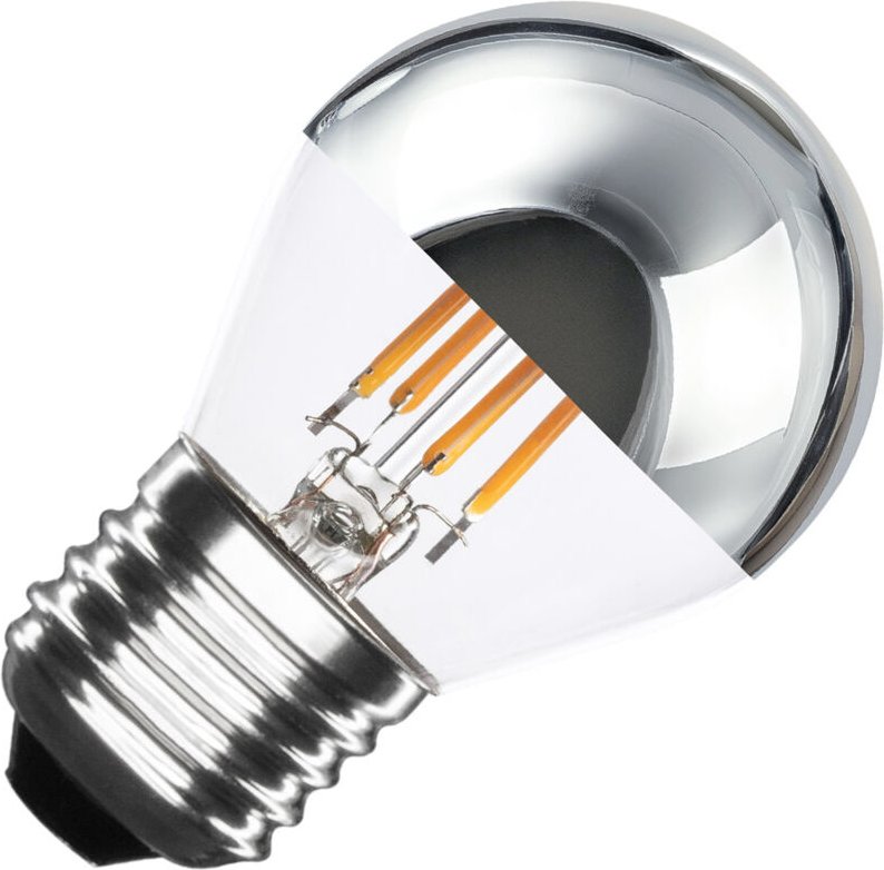 Thumbnail - Efectoled - LED-Glühbirne Filament E27 4W 400 lm G45 Chrome Reflect No Flicker 2200K Superwarm