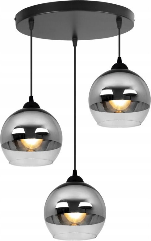 Elegante Hängelampe, Glaslampe, Chrom, Led