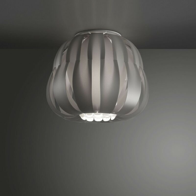 Linea Zero - Silberne Deckenlampe Cm. 29 x 23h